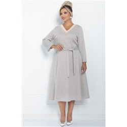 Платье Осенняя история (бежевое) П11228