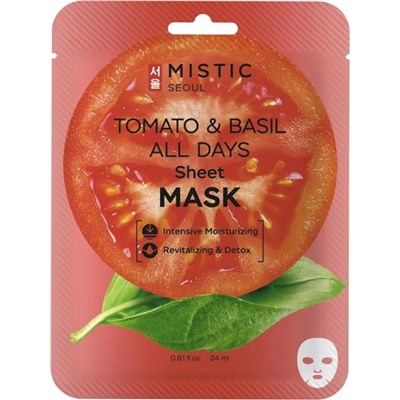 MISTIC TOMATO&BASIL Маска тканевая с экстр.томата и базилика 24мл АКЦИЯ! СКИДКА 10%