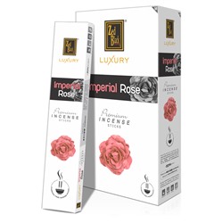Luxury IMPERIAL ROSE Premium Incense Sticks, Zed Black (Лакшери КОРОЛЕВСКАЯ РОЗА премиум благовония палочки, Зед Блэк), уп. 15 г.