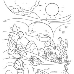 Уценка. Акварельные 3D-картины.Шустрый дельфинчик