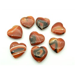 Сердце из сердолика  39*39*14мм, (45-8).