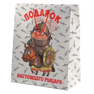 Пакет подарочный бумажный 26*32*14