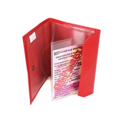 Обложка для авто+паспорт Cayman-200л н/к,  алый матовый (14)  187275