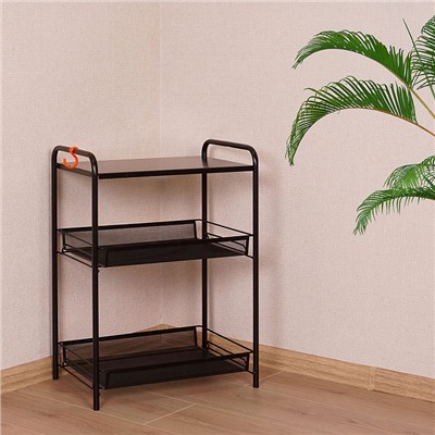 Этажерка "Ладья 33С" (LADYA 33С storage rack) (Черный) Э557 Ч