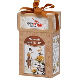 PLUM SNOW. Черный пуэр 100 гр. карт.пачка