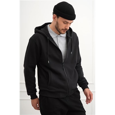 Мужская толстовка на молнии из футера трехнитки Happyfox