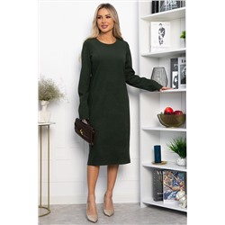 Платье трикотажное Уютный вечер (хаки) П14359-25М