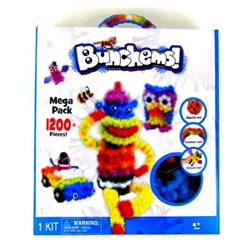 Конструктор липучка Bunchems 1200 деталей / 22-24 шт.в коробке/ 1 шт.