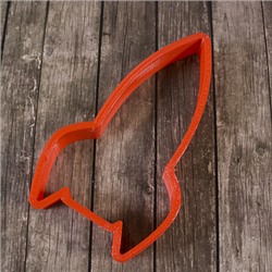 Вырубка для пряника "Ракета" пластик, 10,5 см