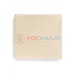 Махровое полотенце без бордюра кремовое ПМ-131