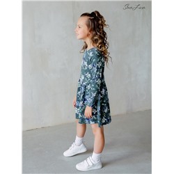 Платье Эля Ирисы зеленые