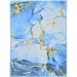 Простыня Ивановская бязь Мрамор вид 4/1 бирюзовый