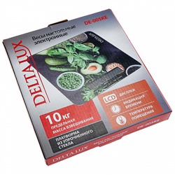 Весы электронные настольные 10 кг DELTA LUX DE-005KE "Салатный микс"