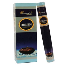 Aromatika REFRESHING Incense Sticks (ОСВЕЖАЮЩИЕ ароматические палочки, Ароматика), шестигранник, 20 г.