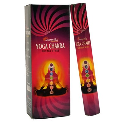 Aromatika YOGA CHAKRA Incense Sticks (ЙОГА ЧАКРА ароматические палочки, Ароматика), шестигранник, 20 г.