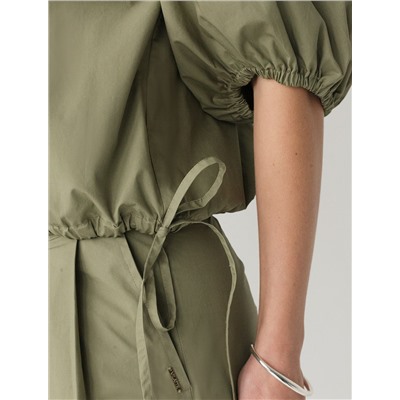 Блузка из легкого хлопкового поплина