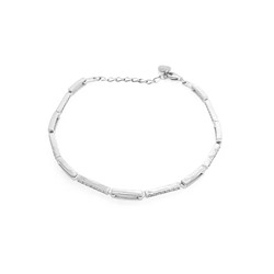 Браслет из серебра куб.циркон., ТФБ-11