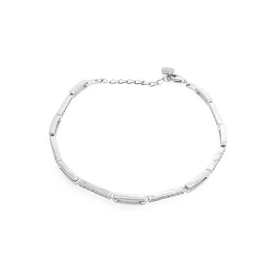 Браслет из серебра куб.циркон., ТФБ-11