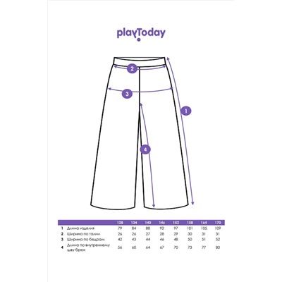 Брюки PLAYTODAY #1046405
