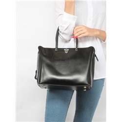 Сумка женская натуральная кожа JRP-9381-1,  3отд,  плечевой ремень,  черный 257360