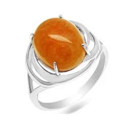 Кольцо из серебра авантюрин, КП89