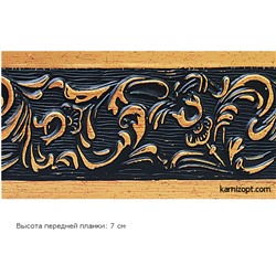 Бленда "Богемия" чёрная с золотом