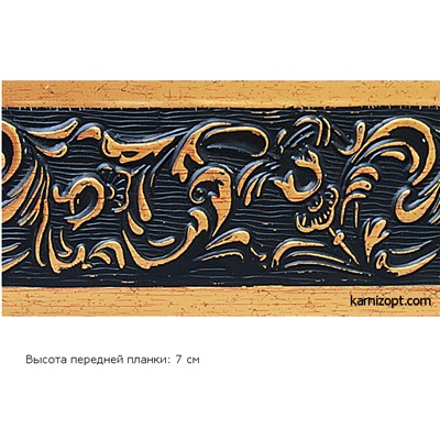 Бленда "Богемия" чёрная с золотом
