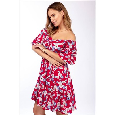 TrikoTex Stil Л2213 красный, Платье