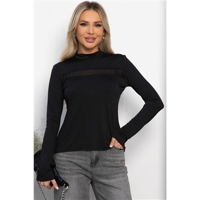Водолазка трикотажная Лисса (черная) Б14298-22М