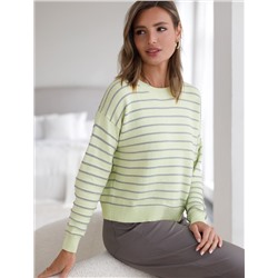 Джемпер из хлопка с люрексом