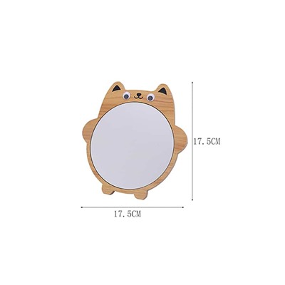 Farres. CM003 Зеркало косметическое настольное "Медвежонок" 17,5х17,5х1,5см