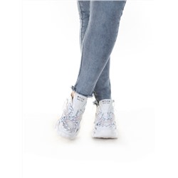 DMG22-1 WHITE Кроссовки женские (нат.кожа, нат.замша, текстиль) размер 37