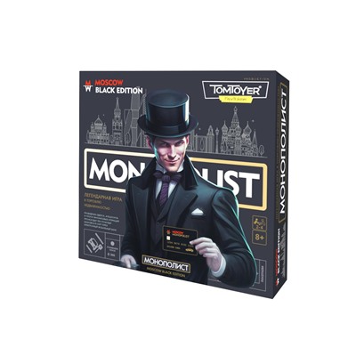 Настольная экономическая игра для большой компании «Монополист» Black Edition. Серия Tom Toyer
