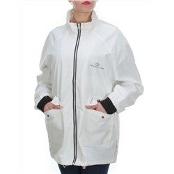 1106 WHITE Ветровка женская FASHION (100% полиэстер) размер 5XL- 56 российский