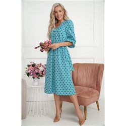 Платье Розетта (бирюзовое) П14114-45М