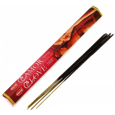 Hem Incense Sticks LOVE (Благовония ЛЮБОВЬ, Хем), уп. 20 палочек.