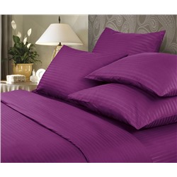 Комплект постельного белья Страйп-сатин Verossa фиолетовый КПБ-НС-17
