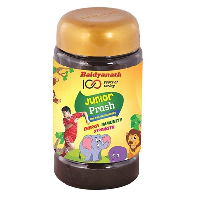 Baidyanath JUNIOR PRASH, For The Allrounders, HERBAL JAM, For Export (Чаванпраш ДЖУНИОР ПРАШ, Травяной джем, ДЛЯ ВСЕХ ВОЗРАСТОВ (ЭКСПОРТНОЕ КАЧЕСТВО), Бадьянатх), 500 г.