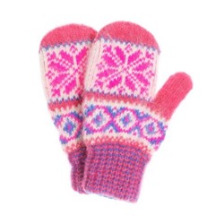 Варежки детские "Орнамент" с вставкой 0603-3