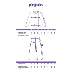 Комплект (Свитшот+Брюки) PLAYTODAY #1037097