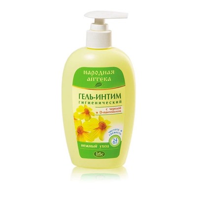 Гель д/интимной гигиены НАРОДНАЯ АПТЕКА 250мл Череда и D-пантенол  IRIS