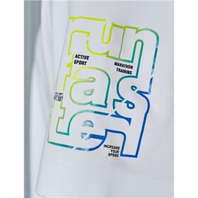 Свободная футболка  с авторским принтом