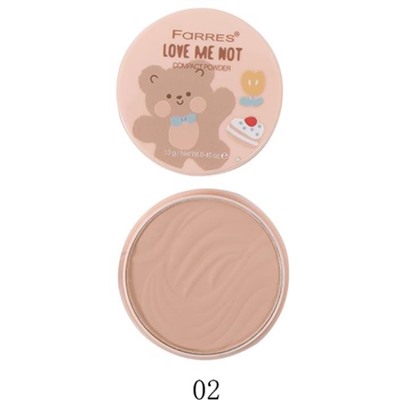 Пудра прессованная Lover Me Not  3029  т.02 Farres