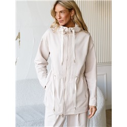 Парка из тонкого премиального футера с эластаном