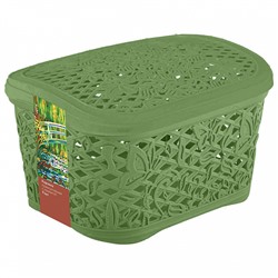 Корзинка для хранения Keeplex Fiori с крышкой 1 л, 16,9х12,7х10 см KL401911574 Импрессионисты