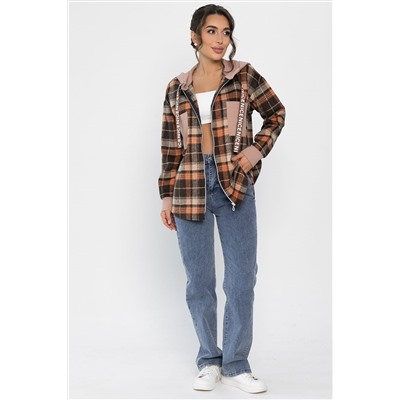 Рубашка Больше чем стиль НЬЮ (коричневая) Б13907-50М