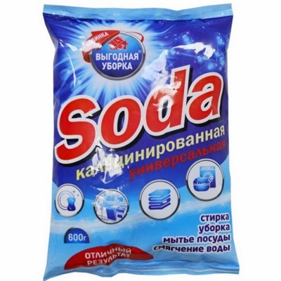 Сода кальцинированная 600г Выгодная уборка