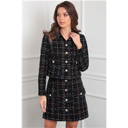 LeNata 21306 клетка, Юбка,  Жакет