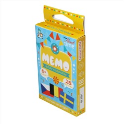 Настольная игра "МЕМО" Флаги (Европа). Серия АКТИВ time