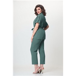 Орхидея 1165 зеленая_слива, Брюки,  Жакет